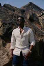 Camisa Linho Perola Orion