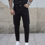 Tapered Jeans Preto