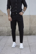 Tapered Jeans Preto