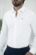 Camisa branca gola italiana - Image 3