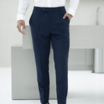 Calça de Tecido Azul Marinho