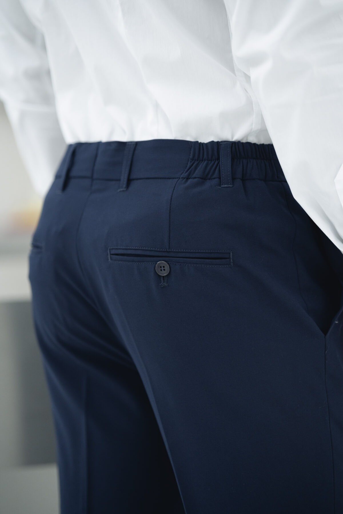 Calça de Tecido Azul Marinho - Image 4