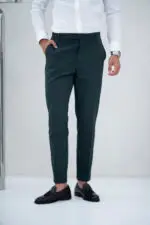 Calça de Tecido Verde