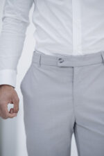 Calça de Tecido Cinza Claro - Image 5