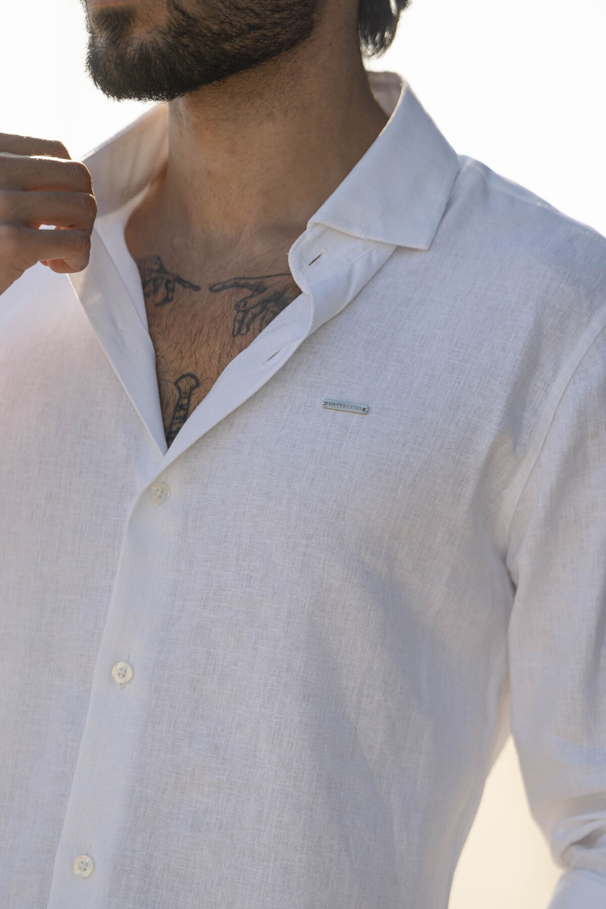 Camisa de linho branca - Image 4